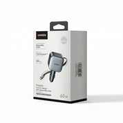 Cargador para auto UGREEN Nexode 60W con cable retráctil - 55212B
