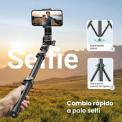 Trípode UGREEN 2-en-1 con Bluetooth remoto para teléfono, iPhone, Galaxy y GoPro 15609