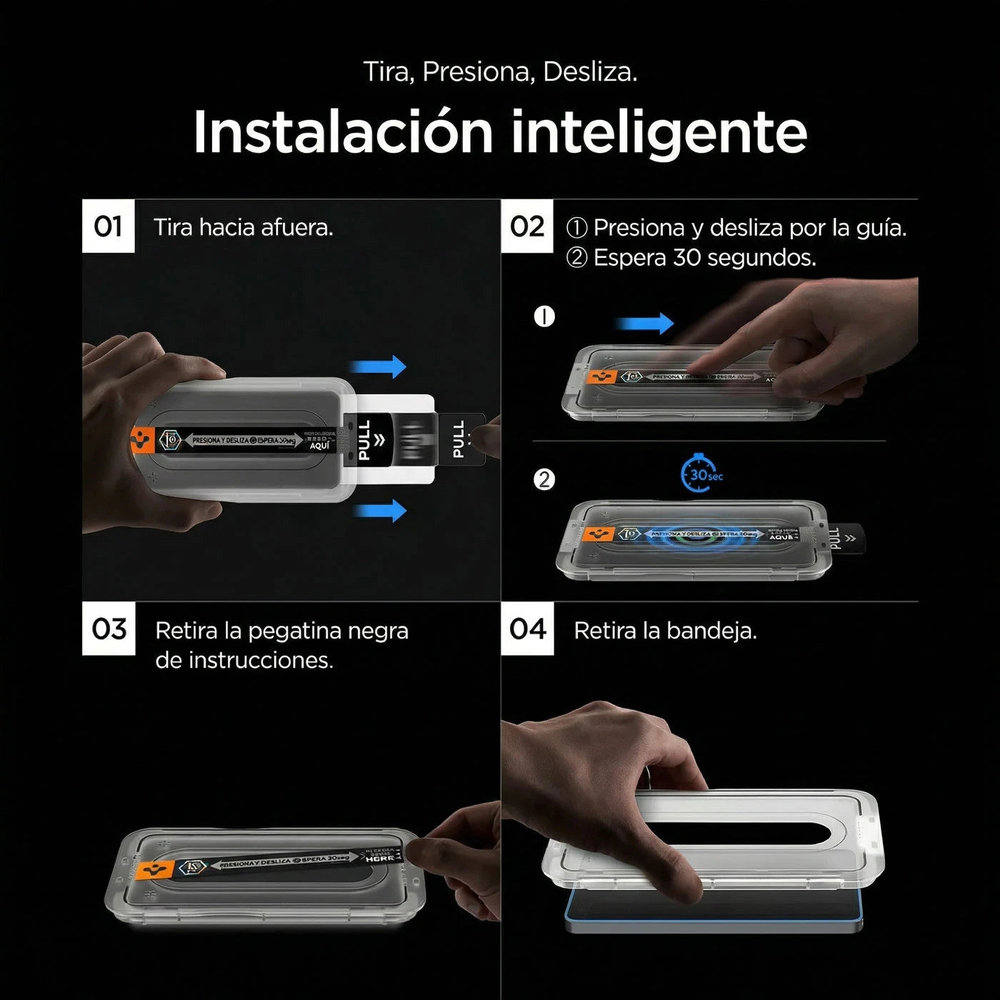 Protector de pantalla Spigen EZ FIT GLAS.tR Privacy Galaxy S26 (2 UND)