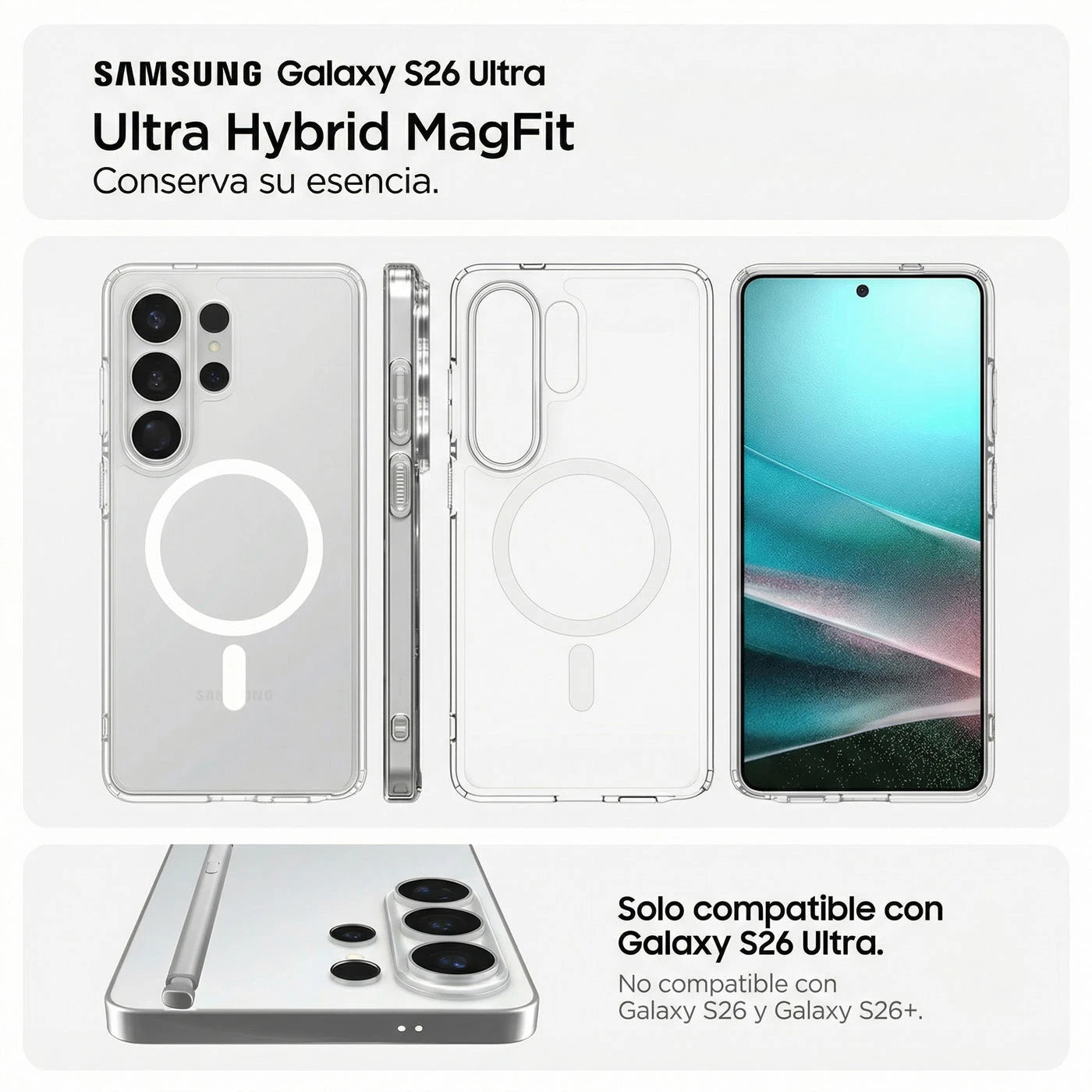 Case Spigen Ultra Hybrid Galaxy S26 Ultra (MagSafe) - Clear