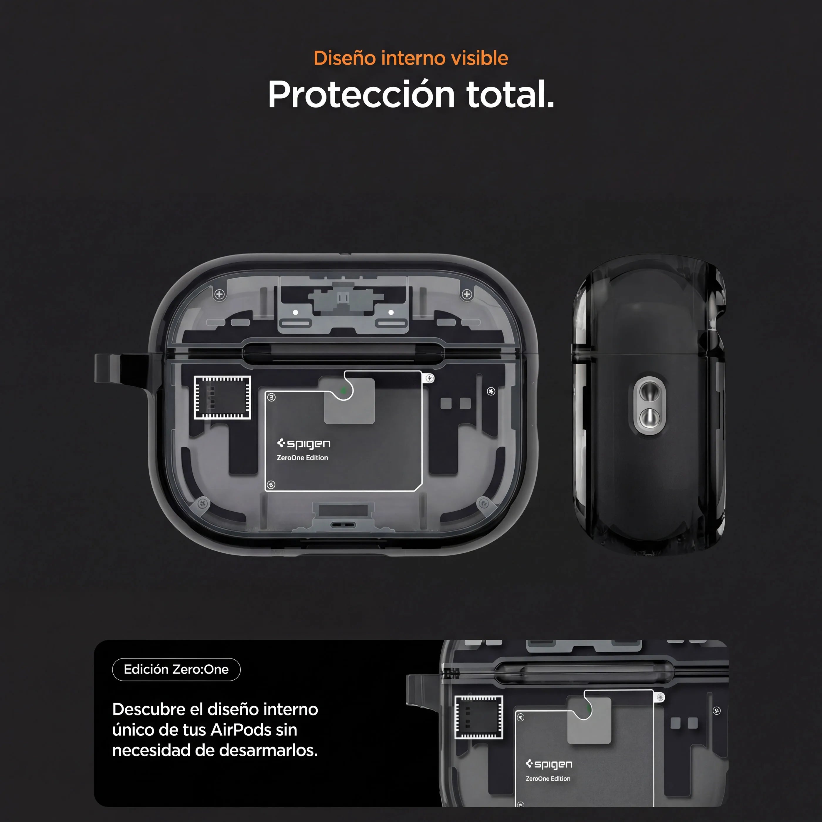 Case Spigen Ultra Hybrid AirPods Pro 3 (MagSafe) - Zero One Black