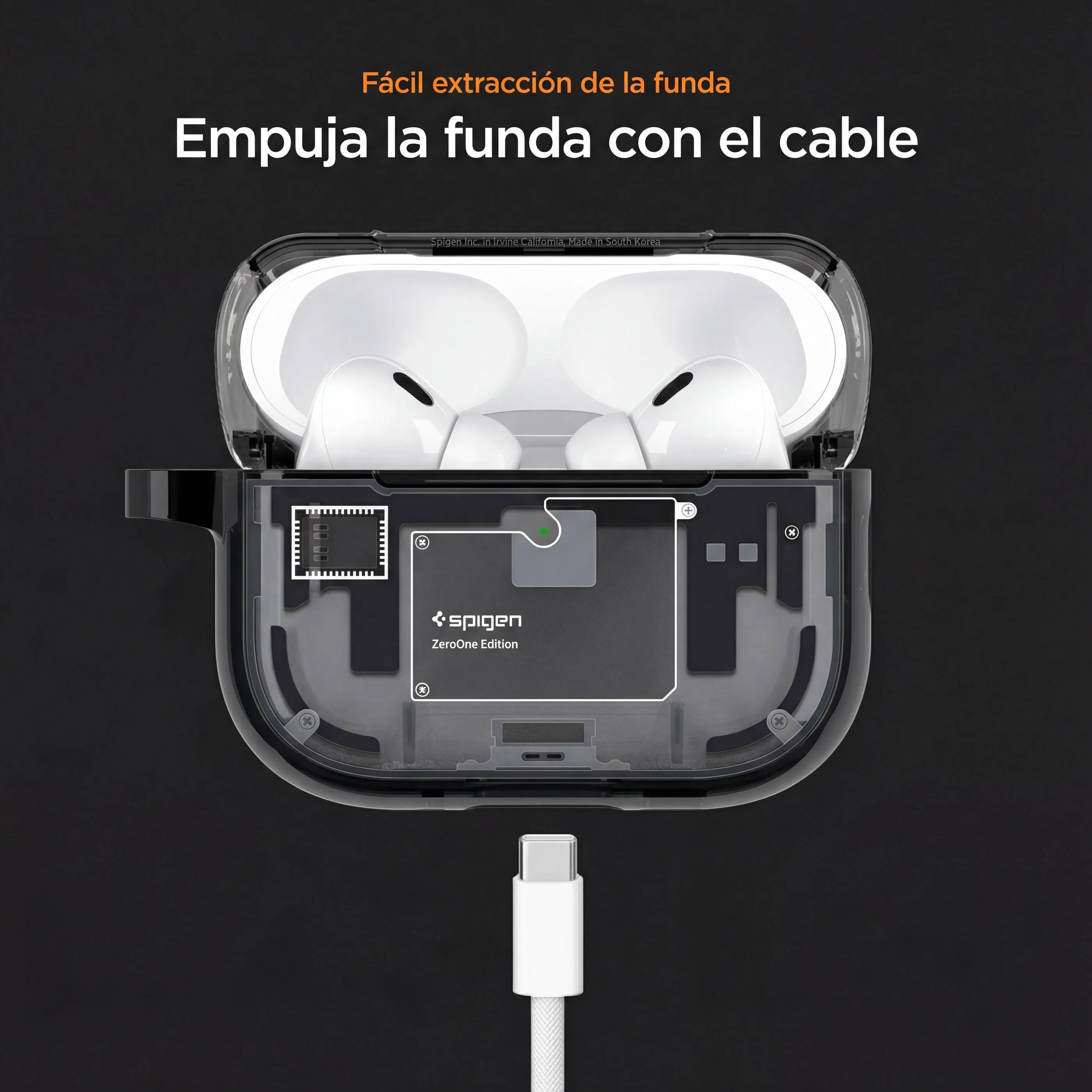 Case Spigen Ultra Hybrid AirPods Pro 3 (MagSafe) - Zero One Black