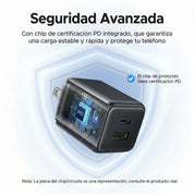 Cargador UGREEN 20W GaN - 2 Puertos