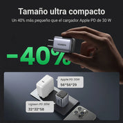 Cargador UGREEN 30W USB-C GaN