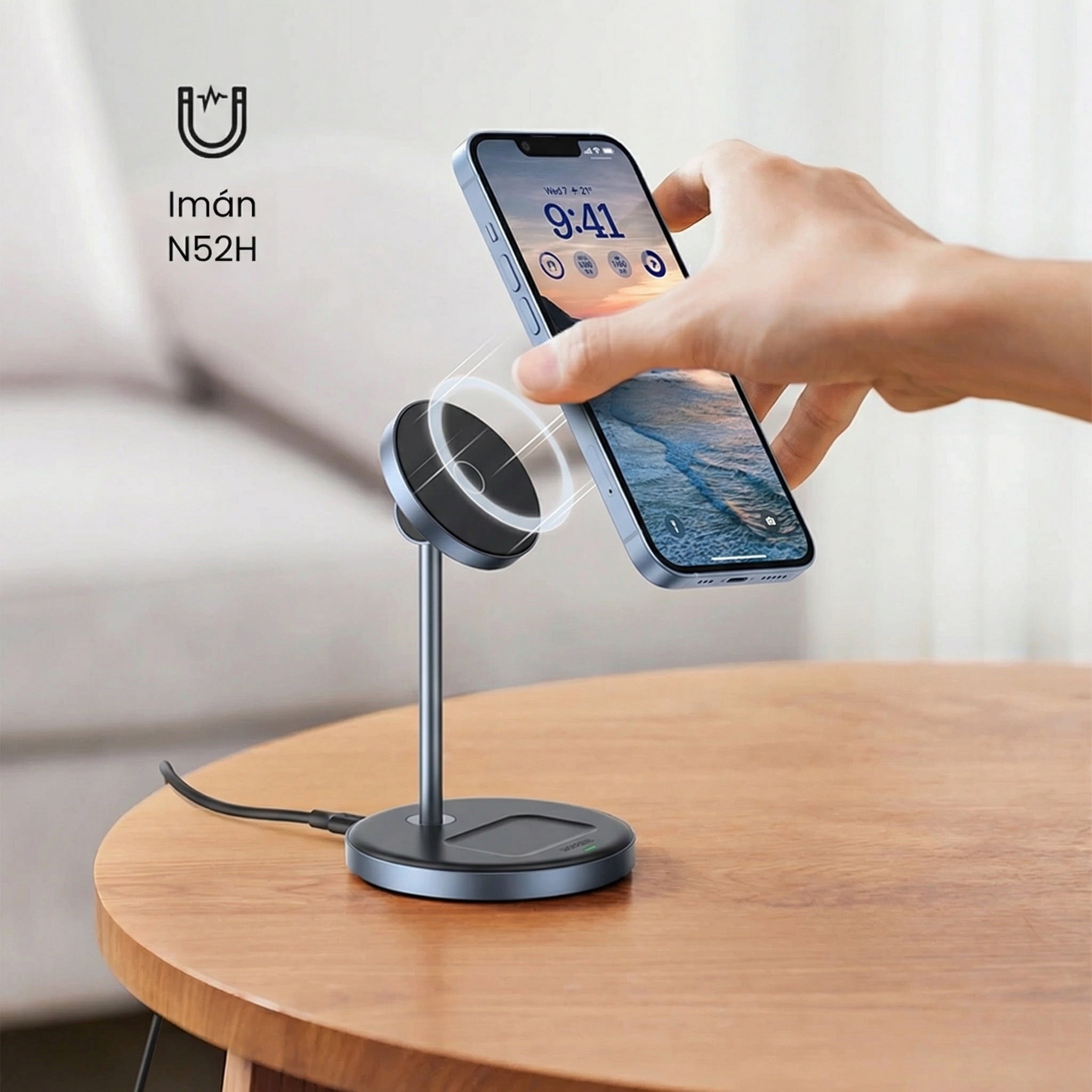 Cargador inalámbrico 2 en 1 UGREEN (90668)