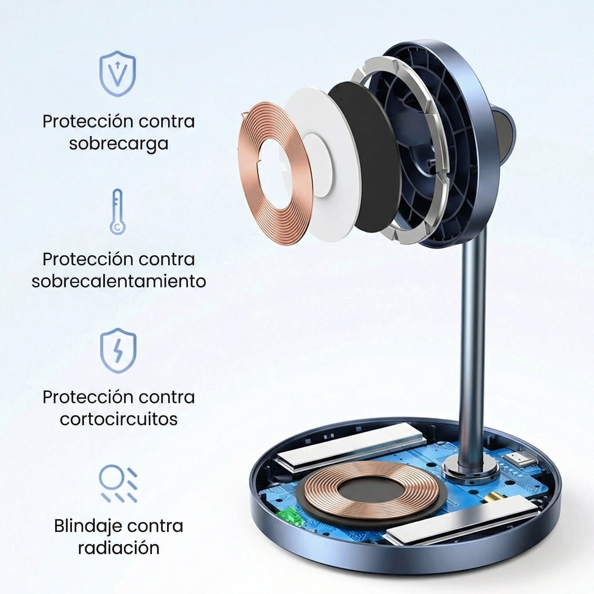Cargador inalámbrico 2 en 1 UGREEN (90668)