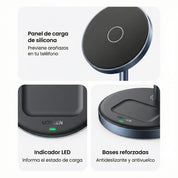 Cargador inalámbrico 2 en 1 UGREEN (90668)