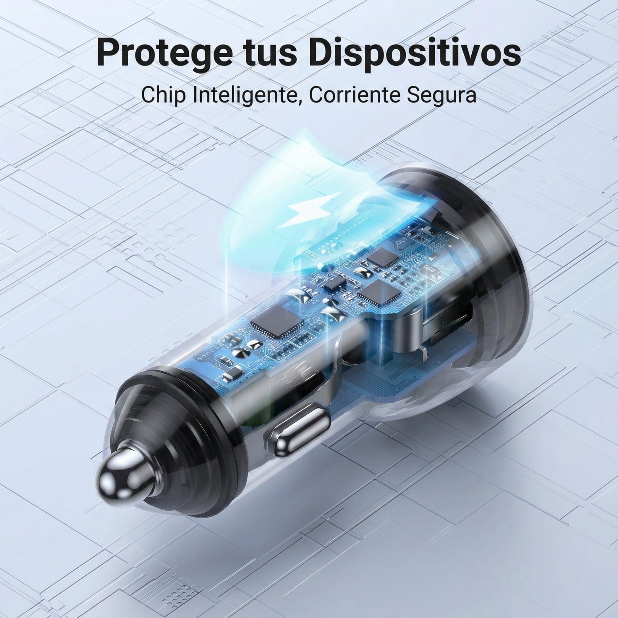 Cargador para auto UGREEN 50W Dual USB-C PD - 70594