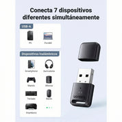 Adaptador USB UGREEN Bluetooth 5.3 para PC/Laptop - 35995