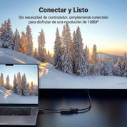 Adaptador UGREEN HDMI a VGA con Audio 3.5 mm – 1080p 60Hz (40248)