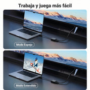Adaptador UGREEN HDMI a VGA con Audio 3.5 mm – 1080p 60Hz (40248)
