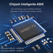 Adaptador UGREEN USB 3.0 a Gigabit Ethernet RJ45 (CM209 / 50922)