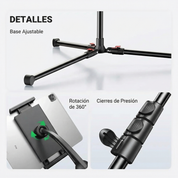 Trípode Dual 2-en-1 UGREEN para celular y tablet (4.7″ a 13″) - 15647