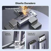 Adaptador Convertidor Ugreen Displayport A Hdmi 4k30hz - 55935 (Pack X2)