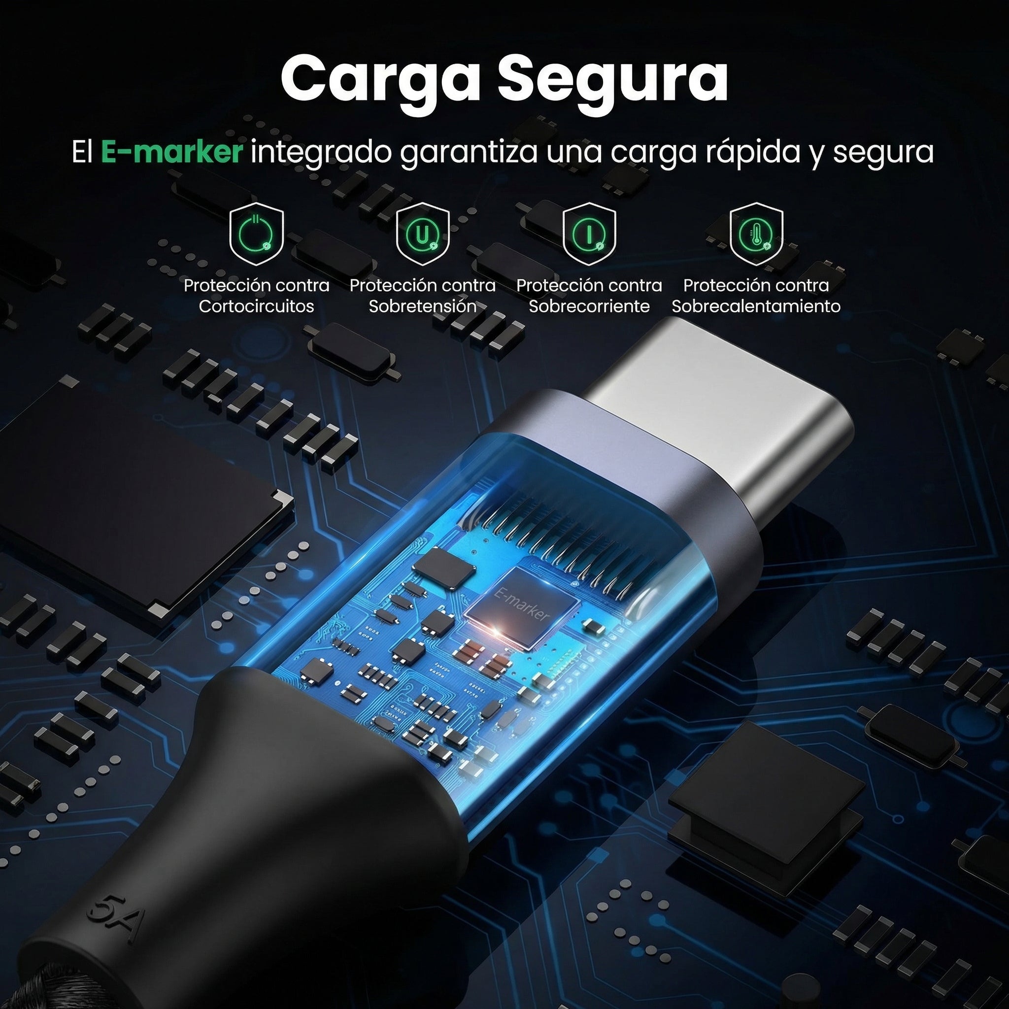 Cable de carga rápida 100W PD UGREEN - 70429