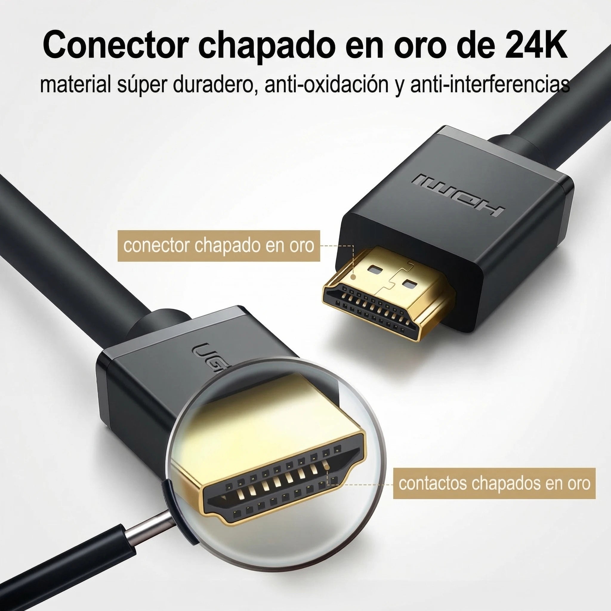 UGREEN 10111 - cable HDMI 15M 4K 60Hz con Ethernet