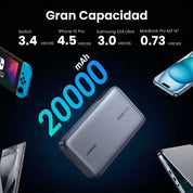 Power Bank UGREEN PB720 20000 mAh 100W Gris - 25188