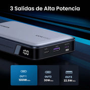 Power Bank UGREEN PB720 20000 mAh 100W Gris - 25188