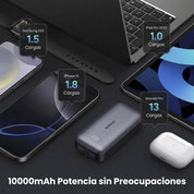 Power Bank Inalámbrico UGREEN 10,000 mAh, 30W, con pantalla digital - 25185