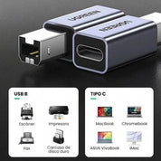 Adaptador Cable UGREEN USB-C a USB-B 2.0 (20120) – para impresoras