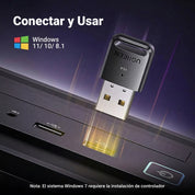 Adaptador USB Bluetooth 5.4 UGREEN para PC y Laptop - 35058
