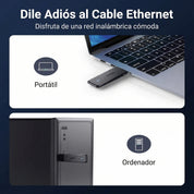 Ugreen Adaptador Wi-fi USB Doble Banda - 50340