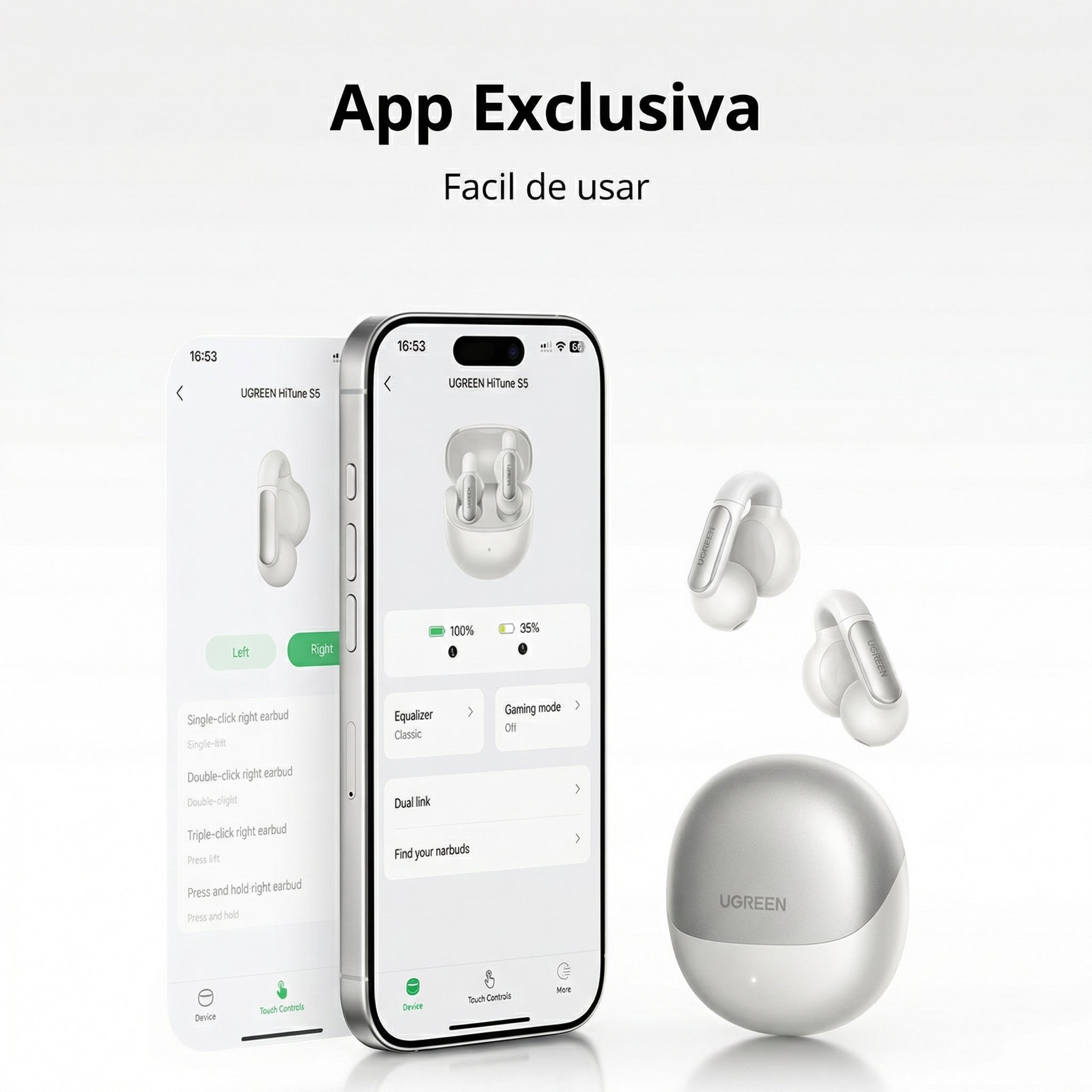 UGREEN HiTune S5 True Wireless – Blanco (45761)