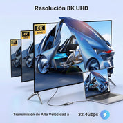 Adaptador UGREEN USB-C a DisplayPort 8K (CM654 / 15575)