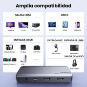 Capturador de Video UGREEN HDMI a USB 3.0 Dual HDMI, 4K@60Hz / 240Hz - 25173