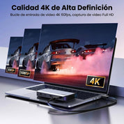 Capturador de Video UGREEN HDMI a USB 3.0 Dual HDMI, 4K@60Hz / 240Hz - 25173