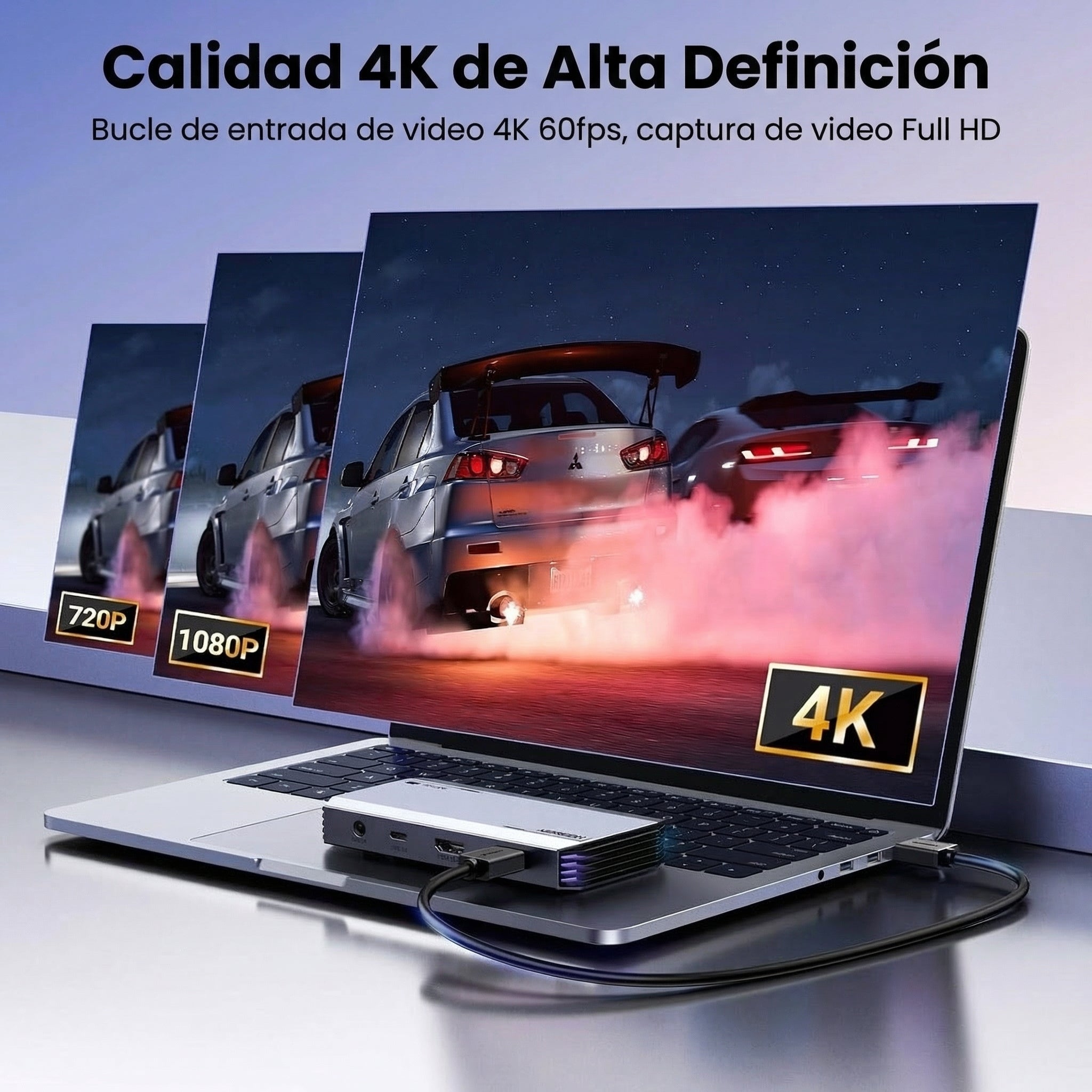 Capturador de Video UGREEN HDMI a USB 3.0 Dual HDMI, 4K@60Hz / 240Hz - 25173