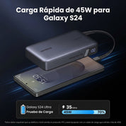 Power Bank 165W 20,000mAh con cable retráctil UGREEN (55996B)
