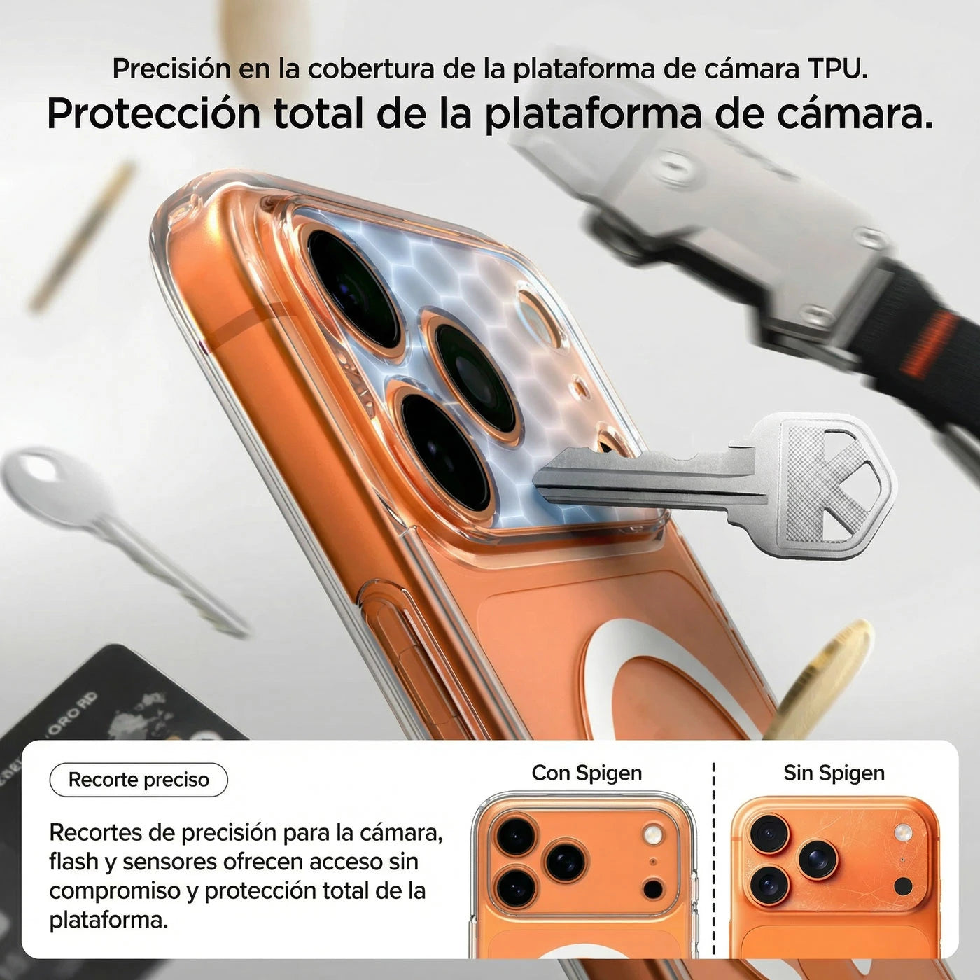 Case Spigen Crystal Hybrid iPhone 17 Pro (MagSafe) - White
