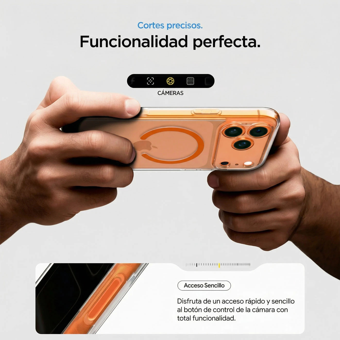 Case Spigen Ultra Hybrid iPhone 17 Pro Max (MagSafe) - Clear Orange