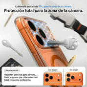 Case Spigen Ultra Hybrid iPhone 17 Pro Max (MagSafe) - Clear Orange