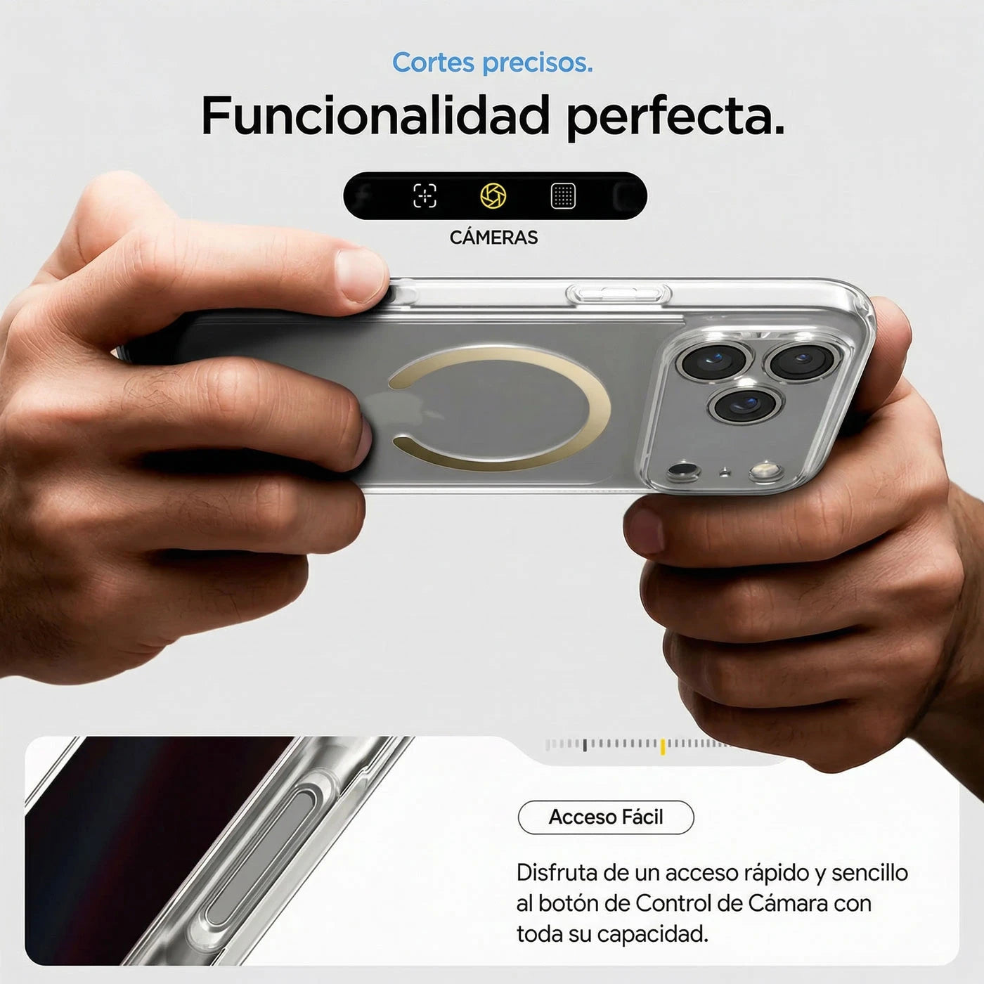 Case Spigen Ultra Hybrid iPhone 17 Pro Max (MagSafe) - Clear Gold