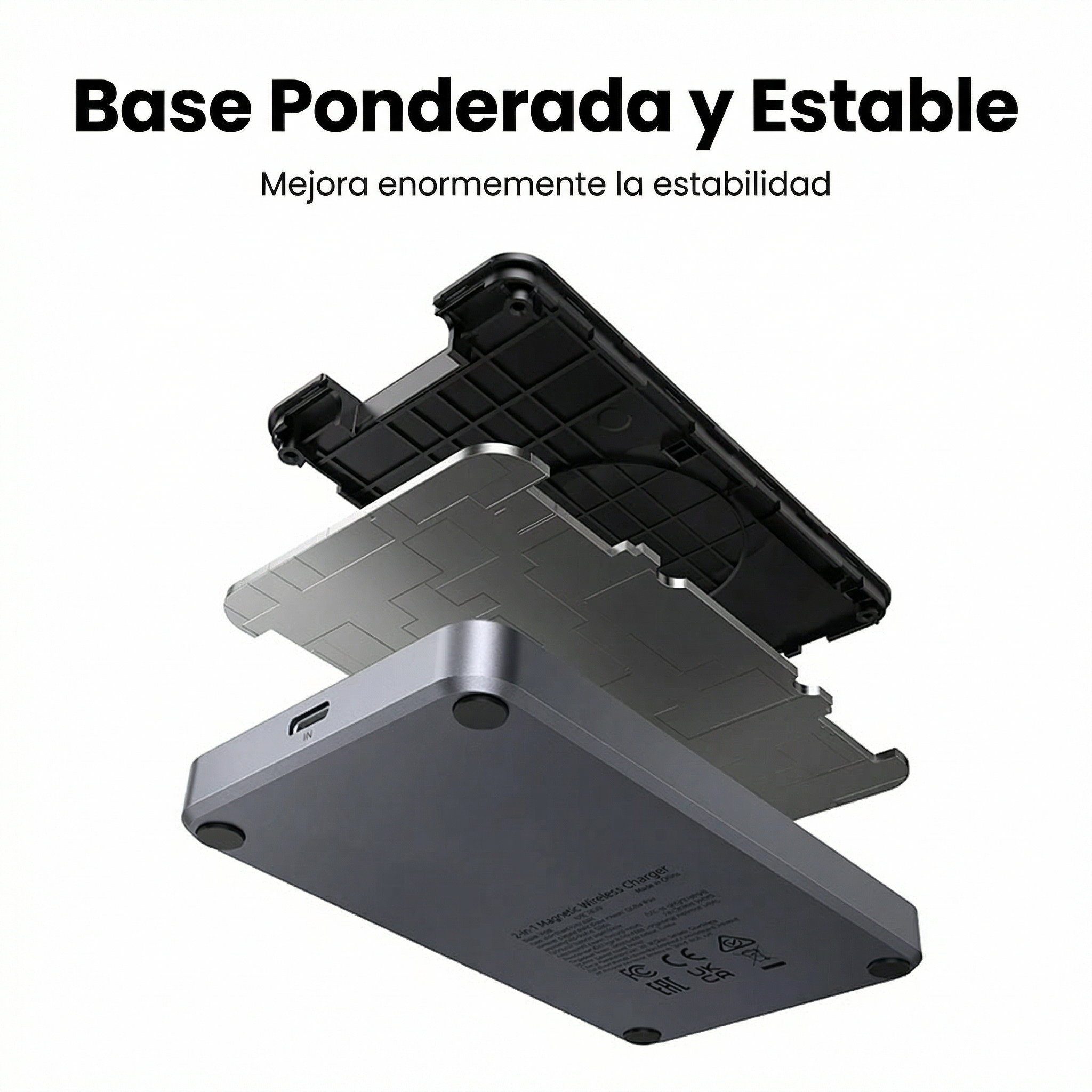 Cargador Inalámbrico UGREEN MagSafe 2-en-1 15W (45023)