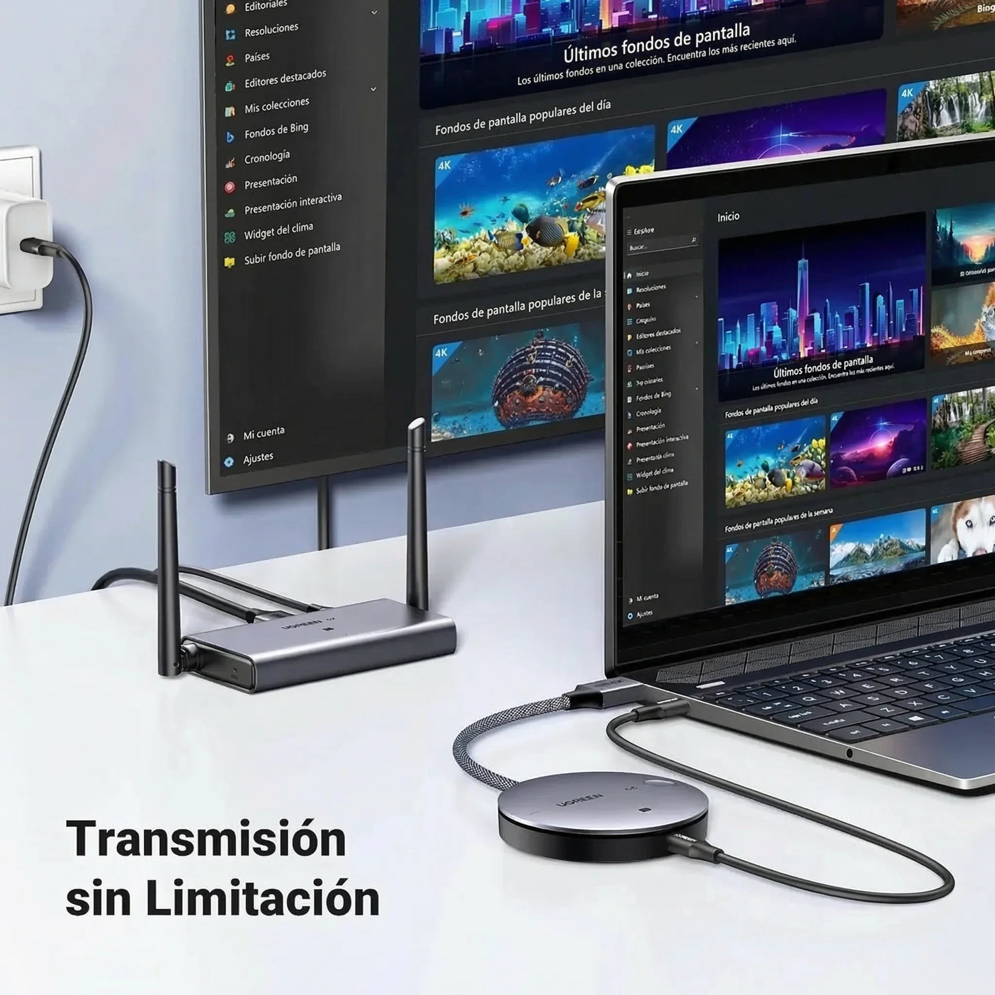 Kit Extensor HDMI Transmisor Receptor Inalambrico Ugreen 5G CM586 – 90909A