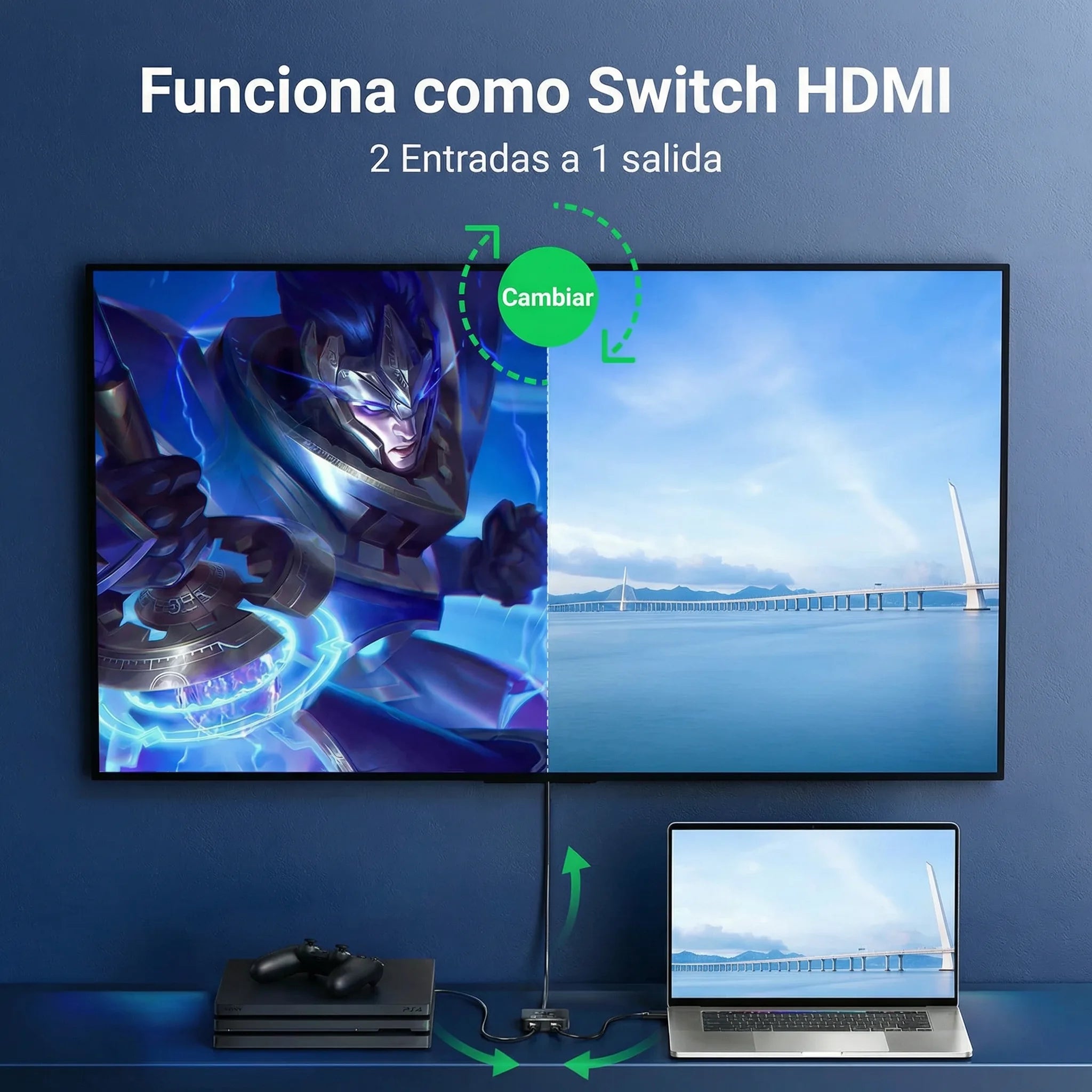 Switch HDMI 4K 60Hz Bi-Direccional UGREEN - 50966
