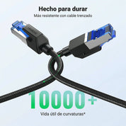Cable de Red UGREEN UTP Cat8 RJ45 40 Gbps 200 Mhz (15 metros) - 30799