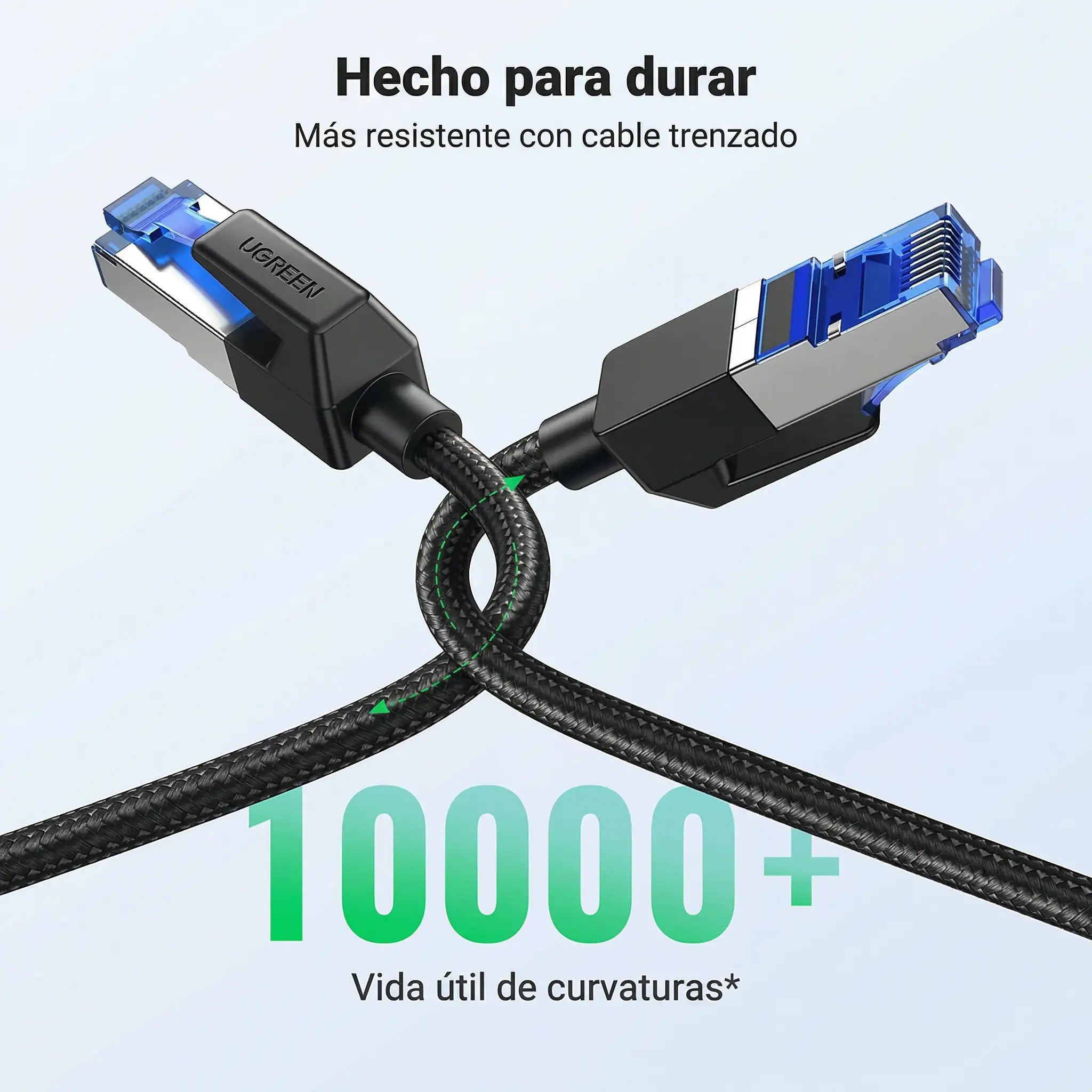 Cable de Red UGREEN UTP Cat8 RJ45 40 Gbps 200 Mhz (15 metros) - 30799