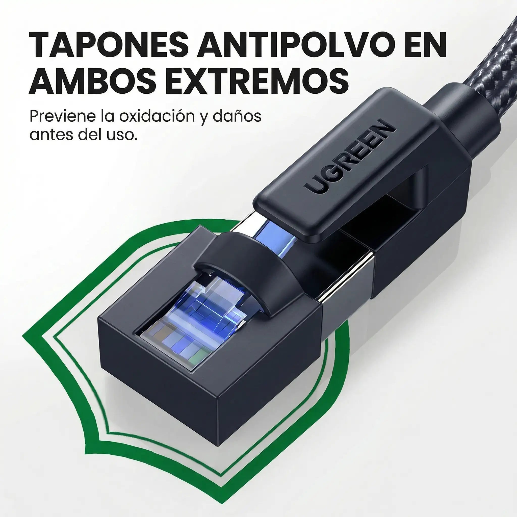 Cable de Red UGREEN UTP Cat8 RJ45 40 Gbps 200 Mhz (15 metros) - 30799