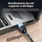 Cable de Red UGREEN UTP Cat8 RJ45 40 Gbps 200 Mhz (15 metros) - 30799