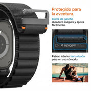 Correa Spigen WBF1 Apple Watch (49mm / 46mm / 45mm / 44mm) - Black