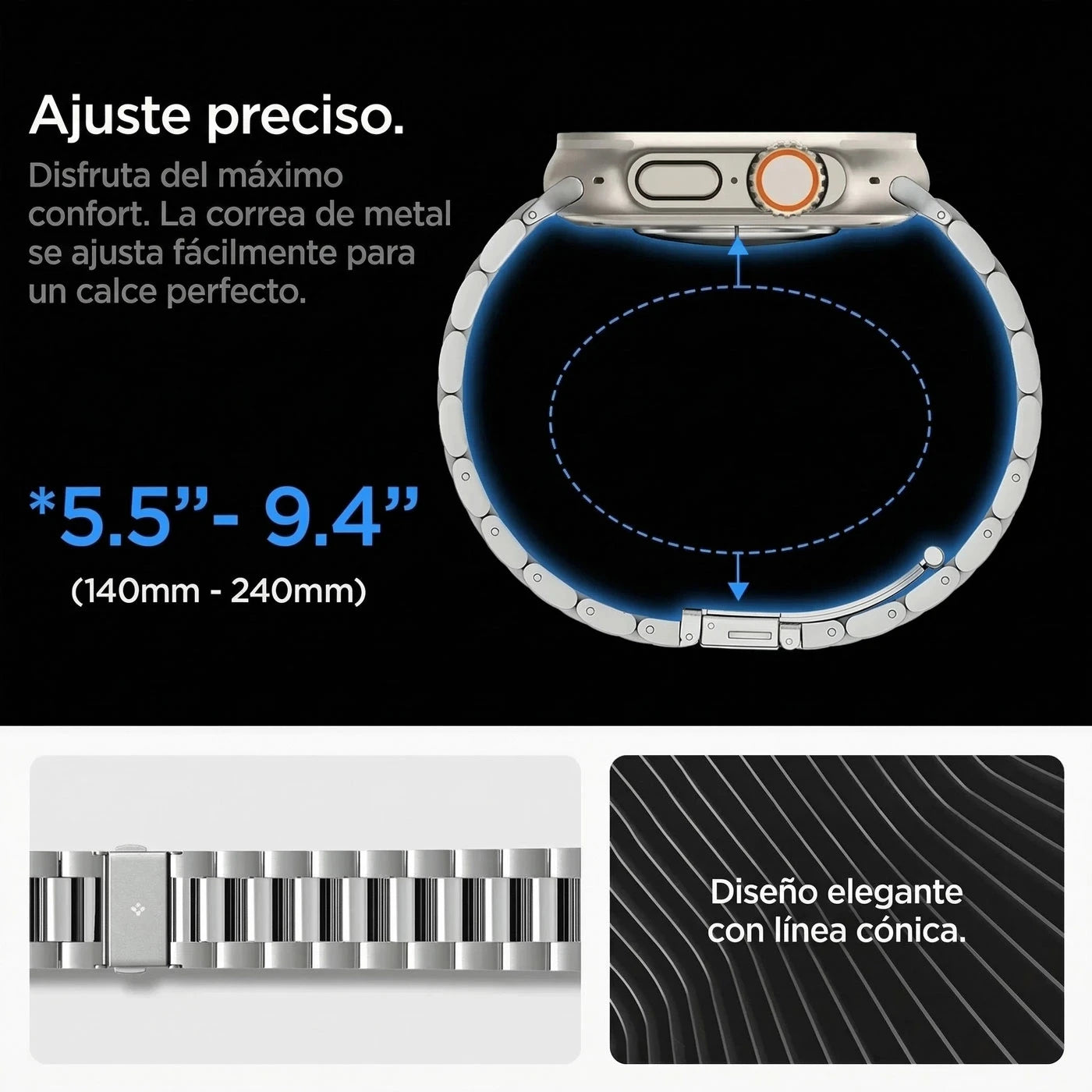 Correa Spigen Modern Fit 316L Apple Watch (49mm / 46mm / 45mm / 44mm)