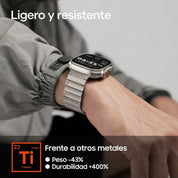 Correa Aulumu C01 Titanium Apple Watch (49mm / 46mm / 45mm / 44mm) - Black