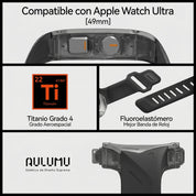 Case + Correa Aulumu A01 Titanium Apple Watch Ultra 1 / 2 / 3 (49mm) - White