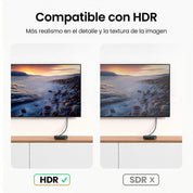 Cable HDMI 2.0 UGREEN macho a macho 1m, trenzado (35172)
