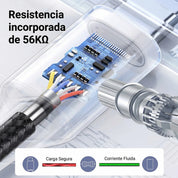 Cable UGREEN USB-A a USB-C trenzado 2M 18W - 60128