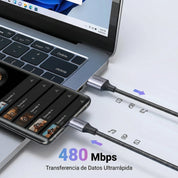 Cable UGREEN USB-A a USB-C trenzado 1M 18W - 60126